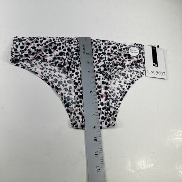 Nine West Women's Size Large Panty Brief Hi Cut Leopard Print New With Tags - Picture 8 of 9
